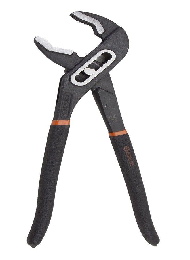 GROZ 7 inch Water Pump Plier with 7 Position Size Adjustment| Plumber plier for Turning & Holding Pipes, Nuts, Bolts etc.| Cushion Grip| Length: 7”| WPP/BJ/7/CV - Image 1